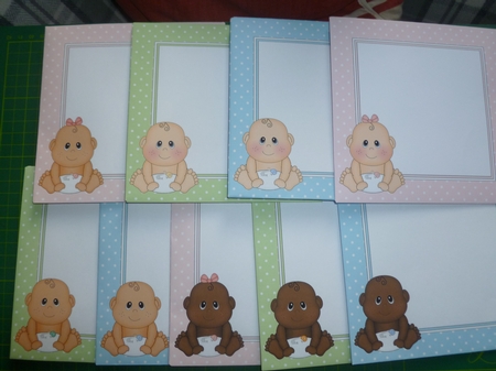 Cute New Baby 14.5 x 14.5 cm envelope Kit by Jean Harrison