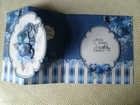 Flower Bouquet Fold Back Card Kit-3 by Jean Harrison