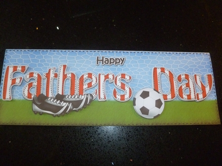 Large DL HAPPY FATHERS DAY insert by Jean Harrison