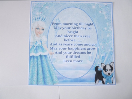 Winter princess 8x8 mini kit by Jean Harrison
