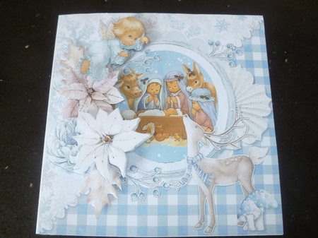 Winter Charm 3  7x7 Card Front & Insert Mini Kit by Jean Harrison