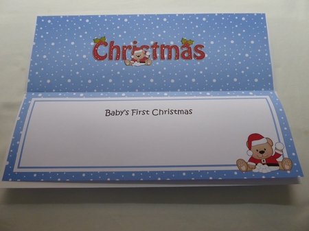 Large DL BABYS FIRST CHRISTMAS insert by Jean Harrison