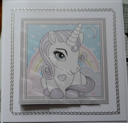 Cute Little Unicorn Wavey Corner Stacker by Jean-Marie Penny