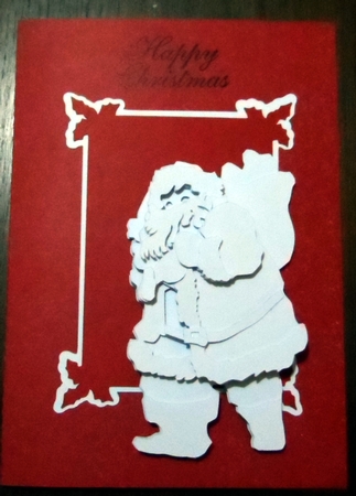 Father Christmas Decoupage Card by Jean-Marie Penny
