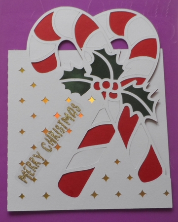 CHRISTMAS CANDY CANES OVER THE TOP by Jean-Marie Penny