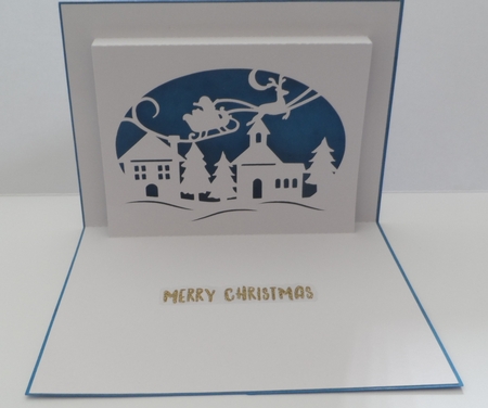 Christmas Scene Popup Card by Jean-Marie Penny