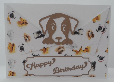 Peeping Puppy Card by Jean-Marie Penny