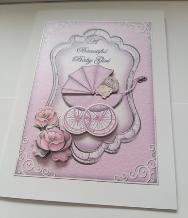 Matching insert for the design sheet - Baby Girl 2 by Jean-Marie Penny
