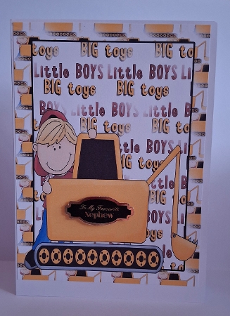 A4 Aprox Little Boy Big Toy Topper 4 by Jean-Marie Penny
