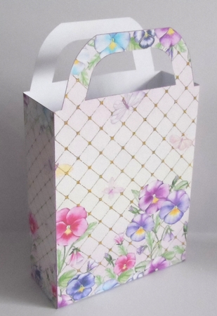 Pansy gift bag 1 by Jean-Marie Penny