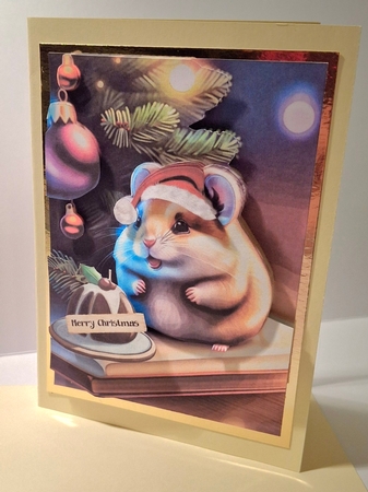 Christmas Hamster Card Sheet by Jean-Marie Penny