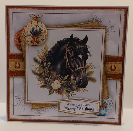 Christmas Horses Bumper Kit-1 by Jean-Marie Penny