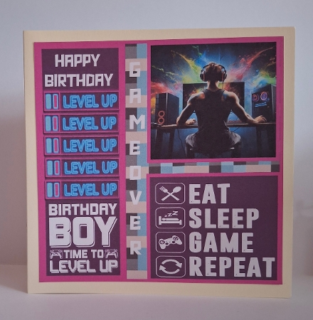Boy Gamer card front 2 by Jean-Marie Penny
