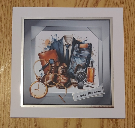 Male Card  7x7  Classic   Mini Kit by Jean-Marie Penny