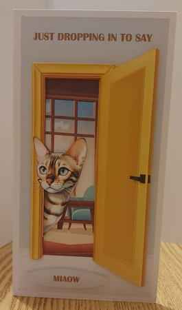 JUST DROPPING IN PEEKING MOGGIES BUMPER KIT by Jean-Marie Penny