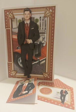 Art Deco Rodrigo 4 Sheet Mini Kit (Red) by Jean-Marie Penny