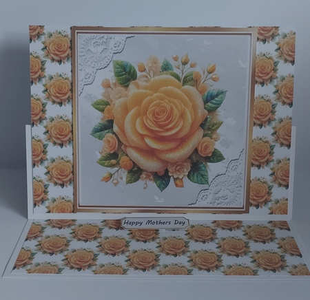Yellow Rose Backing Paper (SMALL) by Jean-Marie Penny