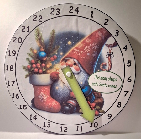 advent clock countdown gnome by Jean-Marie Penny