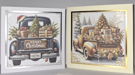 Christmas Trucks Card Toppers by Jean-Marie Penny