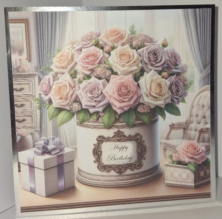 Floral Birthday Hat Box by Jean-Marie Penny