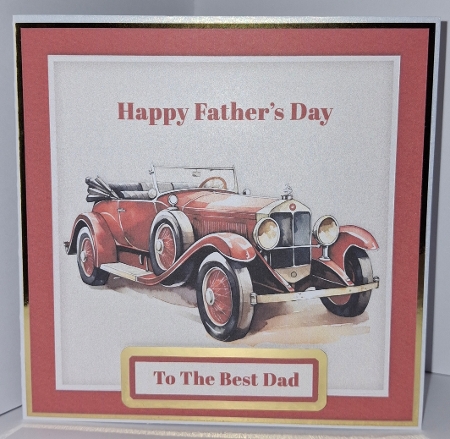 Vintage Classic Car Fathers Day by Jean-Marie Penny