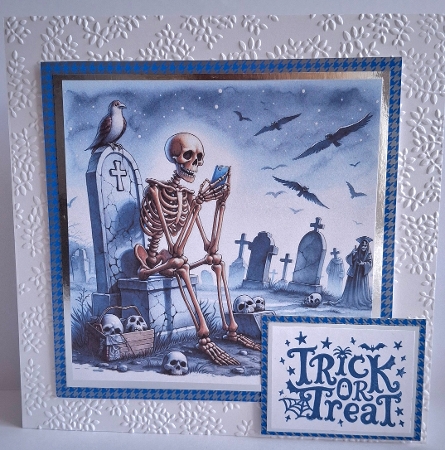 x4 Bored Skeletons 1  - Ilustrations for Cardmakers & Designers by Jean-Marie Penny