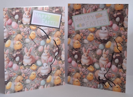 Easter Backgrounds - Bunnies & Chicks by Jean-Marie Penny