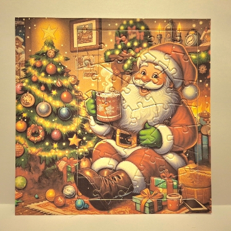 Santas Cozy Break  by Jean-Marie Penny