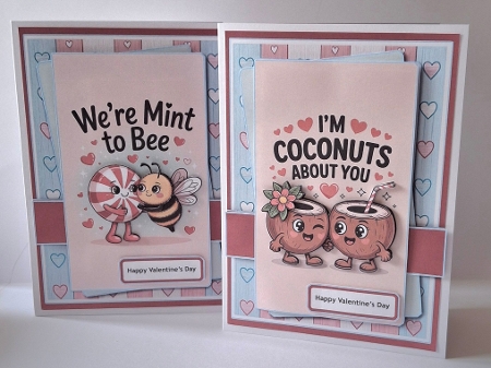 5x7 ~ 4 Fun Love Cards by Jean-Marie Penny