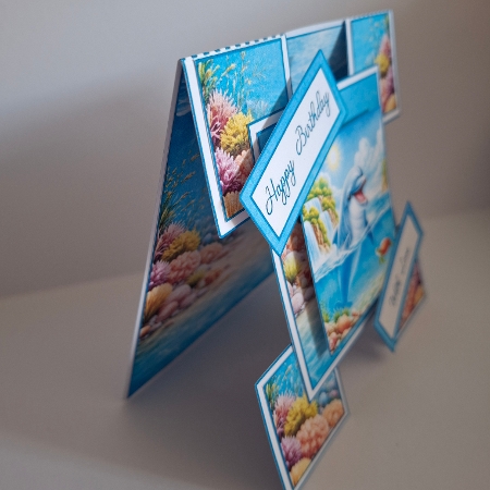 Dolphin Pop Up Card Template | 3D Ocean Greeting Card | Underwater Scene | DIY Printable Craft Kit Featured Gallery Photo