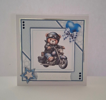 Biker Ted - 6x6 Version by Jean-Marie Penny