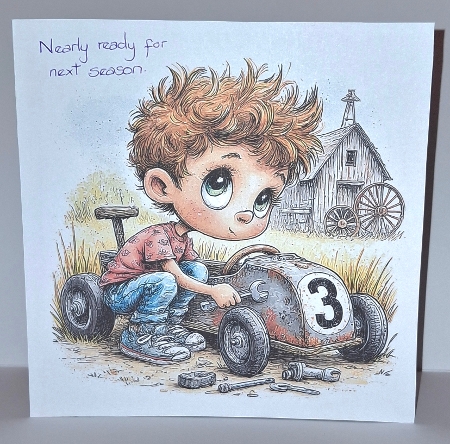 Shabby Boy and his Soapbox - Illustrations for Cards, Mini kits & Designers by Jean-Marie Penny
