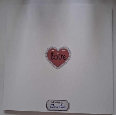 Funny Valentines 2 - A5 card front with decoupage   by Jean-Marie Penny