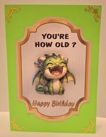 Crazy Birthdays 4 - A5 topper with decoupage   by Jean-Marie Penny