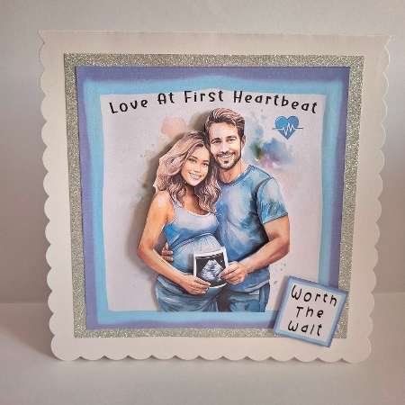Love At First Heartbeat - Decoupage by Jean-Marie Penny