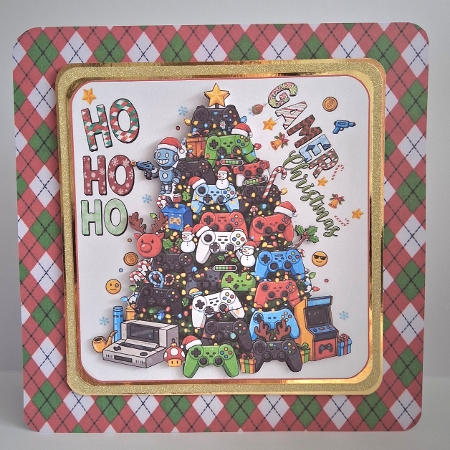 7x7 Christmas gamer choice of four mini kit by Jean-Marie Penny