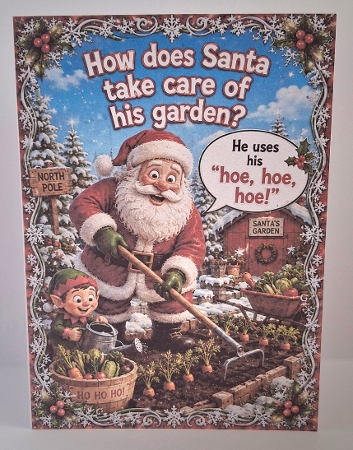how does santa take care of his garden? by Jean-Marie Penny