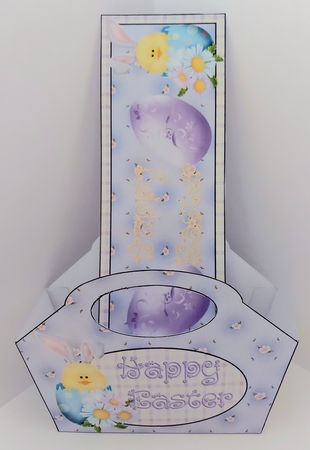 Lilac Easter Basket with Topper/bookmark by Jean-Marie Penny