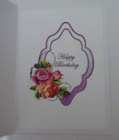 English Roses and Waterfall Insert by Jean-Marie Penny