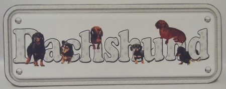 Dachshund Name Sign Insert by Jean-Marie Penny