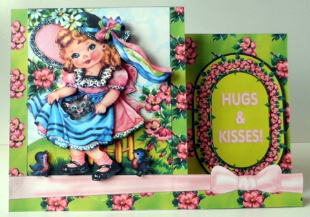 Kitty in Her Pinny A5 Sidestepper Minikit by Jean-Marie Penny