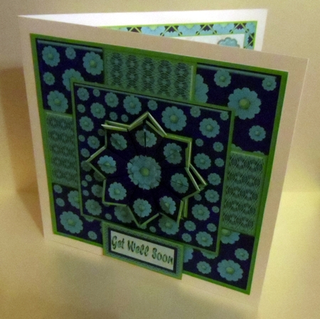 JJ DAISY 8X8 TEA BAG CARD KIT 4 by Jean-Marie Penny