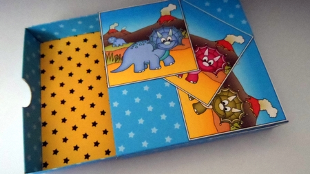 3D Top Drawer Cards Bumper Kit  -  Cute Dinosaurs Sly, Tooth, Deviant & Fetch by Jean-Marie Penny