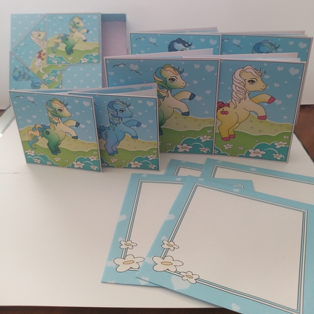 3D Top Drawer Cards Bumper Kit  -  Cute Little Ponies by Jean-Marie Penny