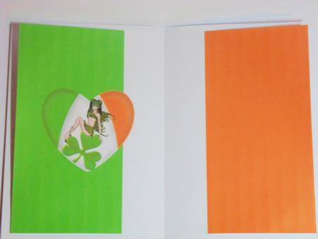 St Patricks Day Heart Insert by Jean-Marie Penny