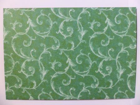 Leafy Scrolls in Green by Jean-Marie Penny