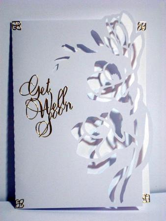 Freesia Over The Edge Card by Jean-Marie Penny