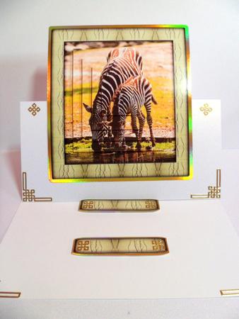 Wild Animals Series - Zebra - Mum and Foal by Jean-Marie Penny