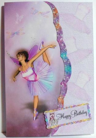 Ballerina Envelope Birthday or Congratulations by Jean-Marie Penny