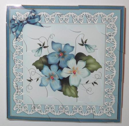 8 x 8 Pretty Viola Scalloped Corner Kit by Jean-Marie Penny